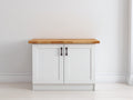Buffet - Bois - 100x42x88 cm - Blanc-Chêne naturel - Campagne moderne