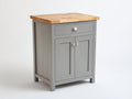 Buffet - Bois - 75x42x90 cm - Gris-Chêne naturel - Campagne moderne